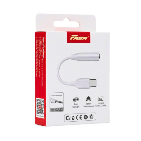 USB-C to 3.5mm Jack Adapter Cable FASR FS-CA22