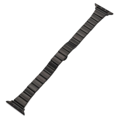 Black stainless steel Apple Watch band | Smarty