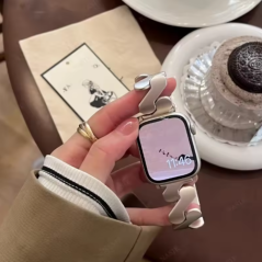 Apple Watch Wave silver band | Smarty Paris
