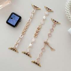 Apple Watch hollow flowers rose gold band | Smarty
