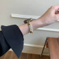 Apple Watch Band ECO with Round Pearls and Zircons – Gold Stainless Steel