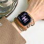 Bracelet tressé ECO pour Apple Watch – Cuir véritable marron