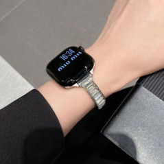 Silver Stainless Steel Apple Watch Band