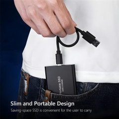 128GB USB-C External Hard Drive Black | Smarty