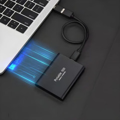128GB USB-C External Hard Drive Black | Smarty