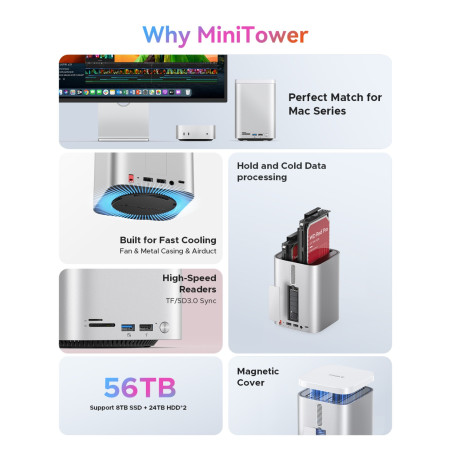 Stand ORICO Mini Tower – for Mac Mini 2024