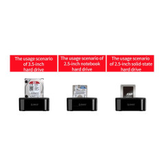 Dock double ORICO 6228US3 2,5/3,5 pouces | Smarty