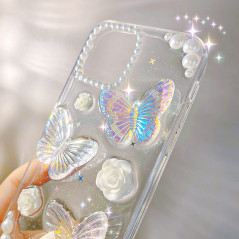 Case with Embossed Butterfly Pattern Mayline – 3D Beads