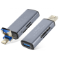 Lecteur de cartes LinQ OTG802 – Micro-SD/SD 2-en-1 Lightning / USB Lecteur de cartes LinQ OTG802 – Micro-SD/SD 2-en-1 Lightning / USB