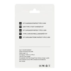 Mayline 20W Fast Charger Kit Type-C 1 m