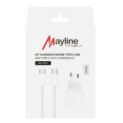 Mayline 20W Fast Charger Kit Type-C 1 m