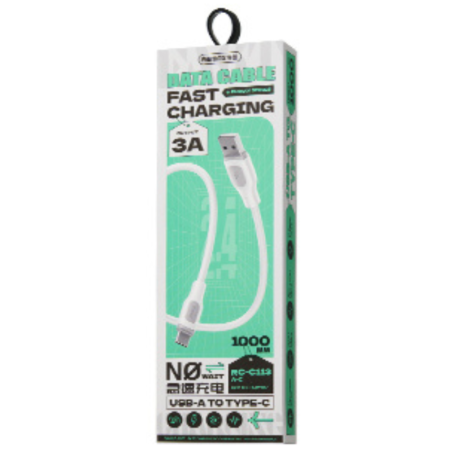 Câble USB / USB-C Charge Rapide 2.4A 5W REMAX Série Ruinay RC-C113 - 1M - Blanc