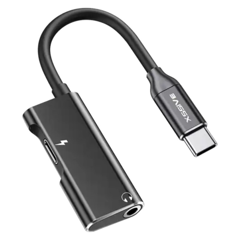 2-in-1 Adapter XSSIVE XSS-2IN1C3.5BR – 3.5mm Jack / Type-C 2-in-1 Adapter XSSIVE XSS-2IN1C3.5BR – 3.5mm Jack / Type-C