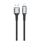 Braided USB-A to Lightning Cable XSSIVE XSS-BR-AL-B – 15W 1m Black Braided USB-A to Lightning Cable XSSIVE XSS-BR-AL-B – 15W 1m Black