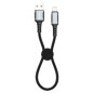 Braided USB-A to Lightning Cable XSSIVE XSS-BR-AL-B – 15W 30cm Black Braided USB-A to Lightning Cable XSSIVE XSS-BR-AL-B – 15W 30cm Black