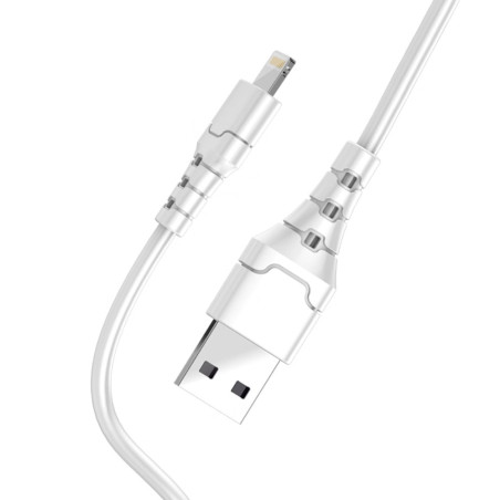 USB-A to Lightning Cable ASPOR A101 – 3.0A 1m White