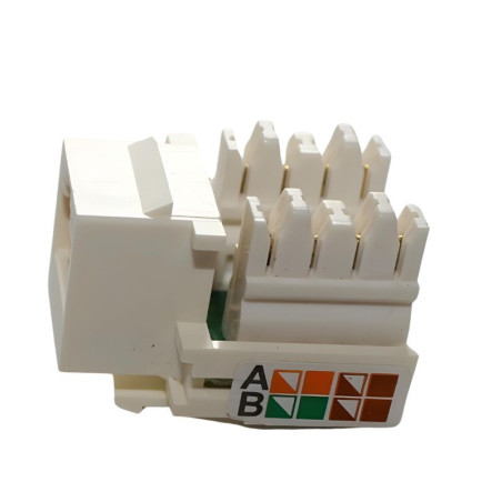 Tool-Free RJ45 Keystone Jack Intellinet – Cat5e/Cat6 Beige