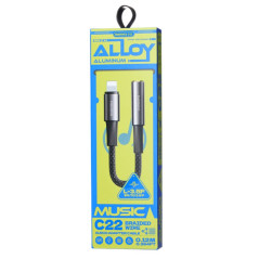 Câble Lightning jack 3,5 REMAX C22 Noir | Smarty