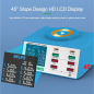 8-Port Charger RELIFE RL-309AW – 100W, Digital Display and Wireless Charging