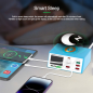 8-Port Charger RELIFE RL-309AW – 100W, Digital Display and Wireless Charging