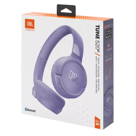 Casque Bluetooth JBL Tune 520BT - JBLT520BTPU | Smarty Paris