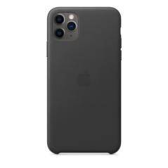 Coque en Cuir iPhone 11 Pro Max Noir MX0E2ZM/ | Smarty Paris