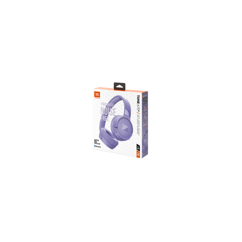 Casque Bluetooth JBL Tune 670NC - JBLT670NCPUR - Violet Casque Bluetooth JBL Tune 670NC - JBLT670NCPUR - Violet