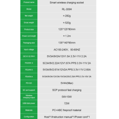Chargeur sans fil RELIFE RL-309H intelligent