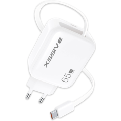 65W USB-C Fast Charger XSSIVE XSS-AC80 | Smarty