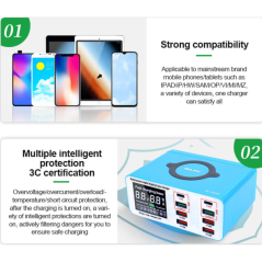 Chargeur RELIFE RL-304S 110 W 8 ports | Smarty