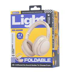 Foldable Wireless Headphones REMAX RB-100HB Beige