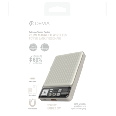 Batterie externe Devia S28 10 000 mAh 22,5 W Blanc | Smarty