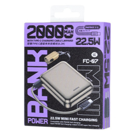 Batterie externe Remax FC-07 – 20 000 mAh 22,5W Or