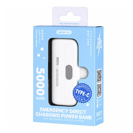 Mini Power Bank Remax RPP-632 – 5,000mAh USB-C White
