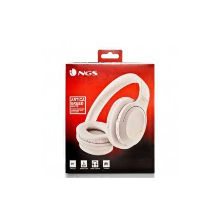 Casque Sans Fil NGS Artica Greed White Avec Microphone - Blanc - Audio