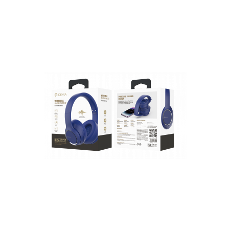 Casque Sans Fil V2 - Devia Kinton Series EM039 - Bleu - Audio Réf. A063