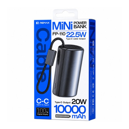 Batterie externe Remax FP-110 – 10 000 mAh 20W Noir