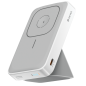 Batterie externe magnétique Devia JM-C11 – 10 000 mAh 20 W avec support Blanc Batterie externe magnétique Devia JM-C11 – 10 000 mAh 20 W avec support Blanc