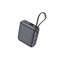 Batterie externe Devia Ultra1 – 10 000 mAh, PD 35W, câble intégré, Gris Batterie externe Devia Ultra1 – 10 000 mAh, PD 35W, câble intégré, Gris