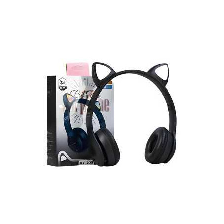 Casque Stéréo Bluetooth P47M avec Oreillette Lumineuse - Noir - Audio