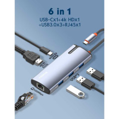 Adaptateur hub USB-C XSSIVE XSS-HUB10 | Smarty