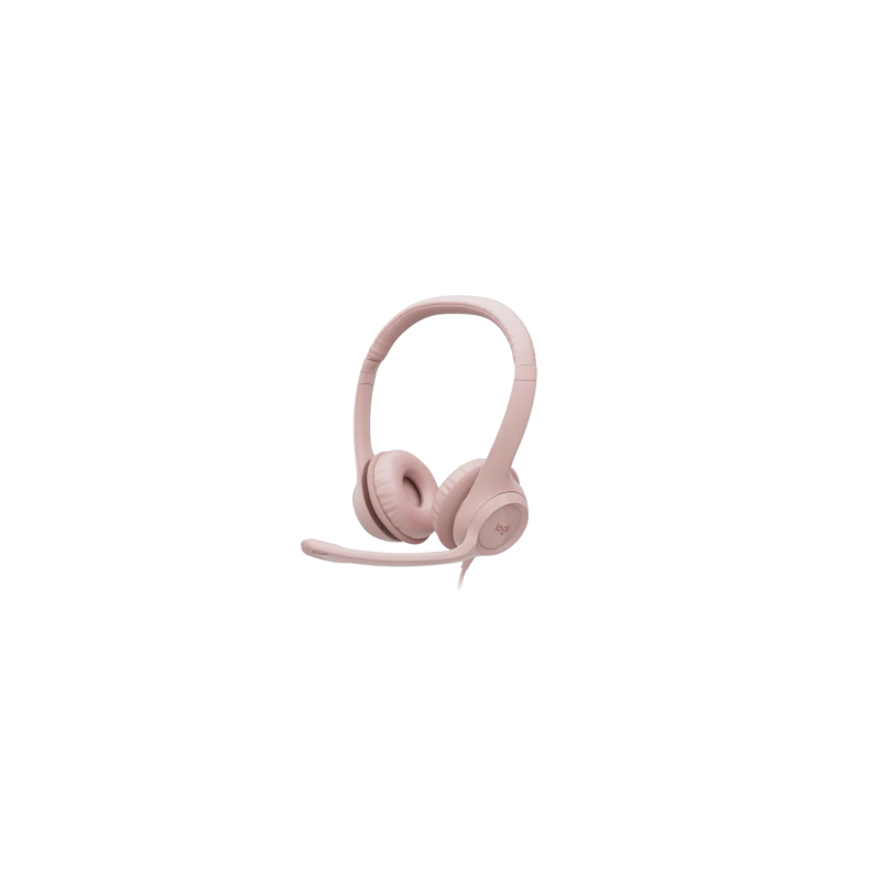 Casque Stéréo Filaire USB Logitech H390 - Rose Casque Stéréo Filaire USB Logitech H390 - Rose