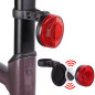 Réflecteur arrière de vélo Micflip – antivol compatible Apple AirTag Noir Réflecteur arrière de vélo Micflip – antivol compatible Apple AirTag Noir