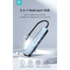 Hub USB-C Devia 5-en-1 PD 3.0 | Smarty