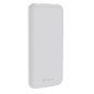 Batterie externe Devia Kintone Series – 10 000 mAh, 4 câbles intégrés, Blanc