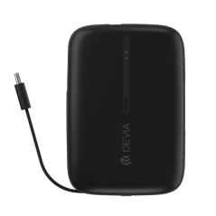 Batterie externe Devia EP158 10 000 mAh Noir | Smarty