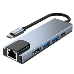 ECO 5-in-1 USB-C Hub Gray | Smarty