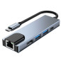 USB-C Hub ECO 5-in-1 – PD, USB 3.0, Gray USB-C Hub ECO 5-in-1 – PD, USB 3.0, Gray