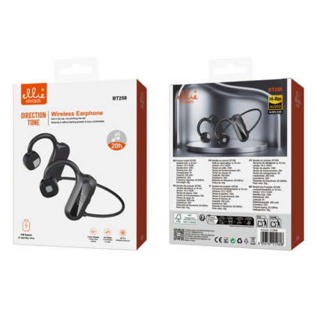 Ellietech BT258 Bone Conduction Headphones Black