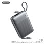 Batterie externe REMAX FC-06 – 20 000 mAh 22,5 W avec câbles Gris Batterie externe REMAX FC-06 – 20 000 mAh 22,5 W avec câbles Gris